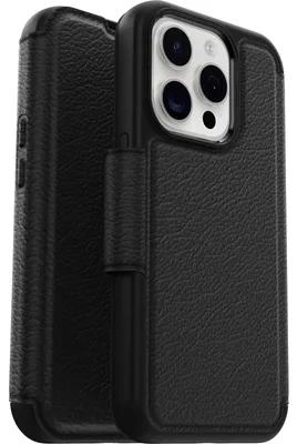 Produktbild von OtterBox Strada MagSafe iPhone 15 Pro Shadow - black