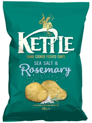 Produktbild von Kettle Chips Sea Salt & Rosemary 130g