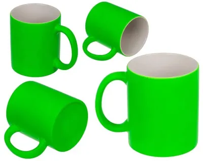 Produktbild von Neon-Becher – Leuchtendes Grün, 350 ml