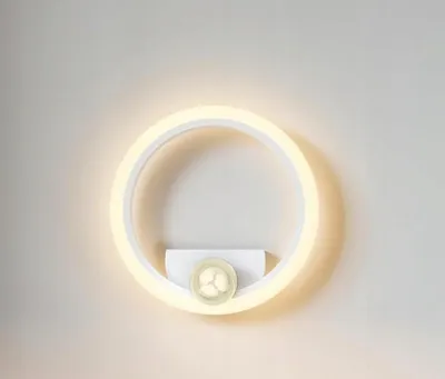 Imagen del producto de Aplique de pared, lámpara redonda, con luz de color ajustable