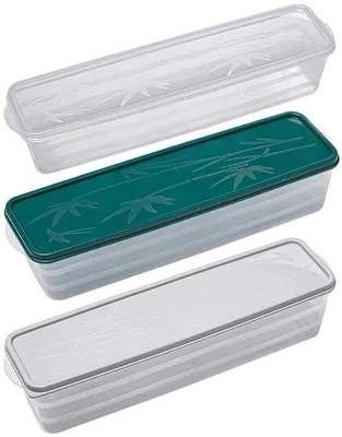 Obrázok produktu pre Vzduchotesné nádoby na špagety – sada 3 ks – plast – 31,8 x 8,8 x 8,1 cm