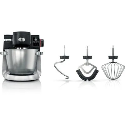 Produktbild von Bosch Serie 6 MUMS6ZS00, 5,5 l, Schwarz, Edelstahl, Drehregler, 1,1 m, Edelstahl, 1600 W