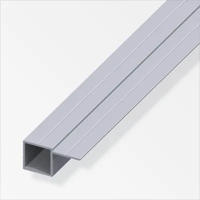 Produktbild von alfer Quadratrohr, 1 Schenkel versetzt 1 m, 7.5 x 14 x 1 mm