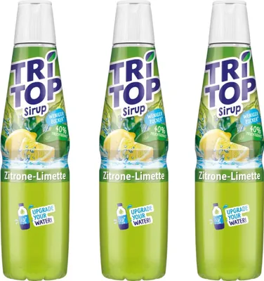 Produktbild von TRi TOP Sirup Zitrone-Limette 600 ml (3er Pack)