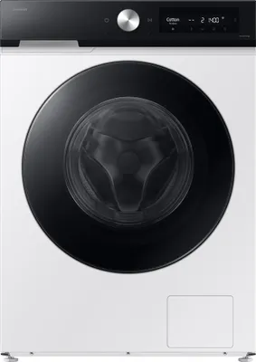 Produktbild von Samsung BESPOKE AI 11+6 kg Waschtrockner, /A (-10%) mit Quick Drive und AI Wash, Frontlader, Freistehend, Weiß, Links, Schwarz, Schwarz