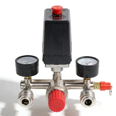 Druckregler 240 V Kompressor-Druckschalter mit Manometer 120 psi
