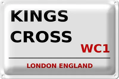 Produktbild von Blechschild London 30x20cm England Kings Cross WC1
