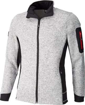 Produktbild von FHB Strick-Fleecejacke CHRISTOPH Größe XL grau / schwarz - 79595-1120-XL