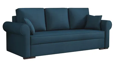 Produktbild von MIRJAN24 Sofa Olimpia, Schlafsofa mit Bettkasten, Stilvoll Couch, Polstersofa mit Kissen, Wohnzimmer (Farbe: Mono 241)