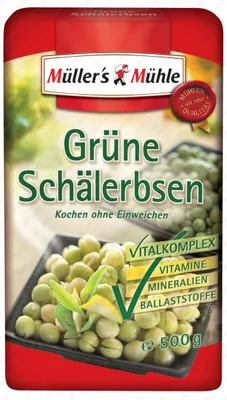 Produktbild von Müller's Mühle Grüne Schälerbsen 500g