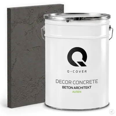 Produktbild von Beton Architekt 15 Kg 10 m2 Dunkelgrau 15 kg 10m2 | Dekorativerputz | Kellepnputz | Gebrauchsfertige Betonmasse Betonoptik Dekoratives Beton Außen