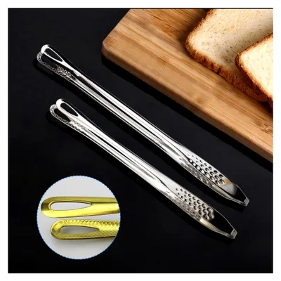 Produktbild von Grillzangen-Set aus Edelstahl, 22,9 cm und 27,9 cm, silberfarben
