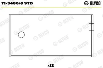 Produktbild von GLYCO 71-3480/6 STD Pleuellager für VOLVO F 7 F 80 N 7 A-Series