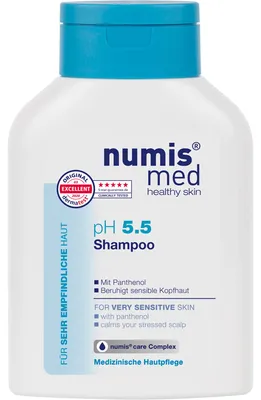 Produktbild von numis med Haar Shampoo ph 5.5 - Hautberuhigendes Haarshampoo für sehr empfindliche & sensible Haut 1x 200 ml