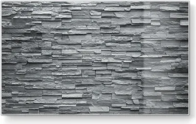 Produktbild von DEQORI Frühstücksbrett Glas 23x14 cm 'Unebene Schieferwand' Schneidebrett Platte