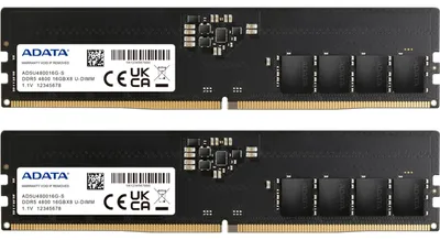 Image de DIMM 32 Go DDR5-4800 (2x 16 Go) Dual-Kit (noir, AD5U480016G-DT, Premier)