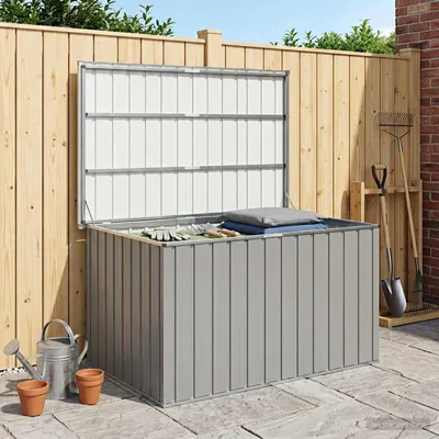 Produktbild von vidaXL Gartenbox Grau 149x99x93 cm