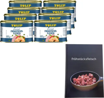 Produktbild von TULIP 8x Frühstücksfleisch Schwein 200g Dänische Delikatesse mit extra Kochbuch