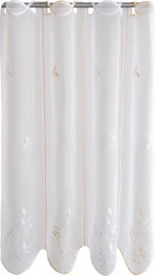 Produktbild von Scheibengardine mit Lochleiste creme/weiß 140x60 cm