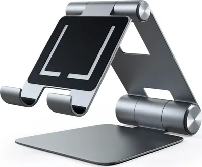 Produktbild von Satechi R1 verstellbarer Mobil Halter – 270-Grad-Montagescharnier und 180-Grad-Basisscharnier – Universelle Kompatibilität mit Smartphones und Tablets – Faltbar und tragbar für bequemes Mitnehmen