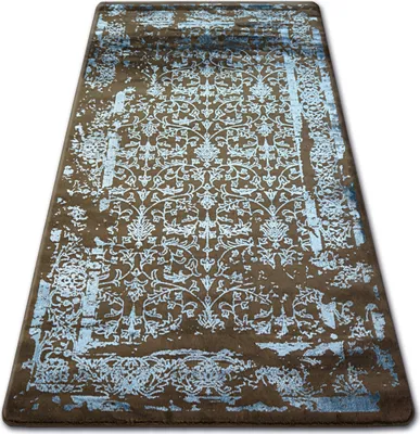 Produktbild von Teppich ACRYL MANYAS 0920 Braun/Blau braun 80x150 cm