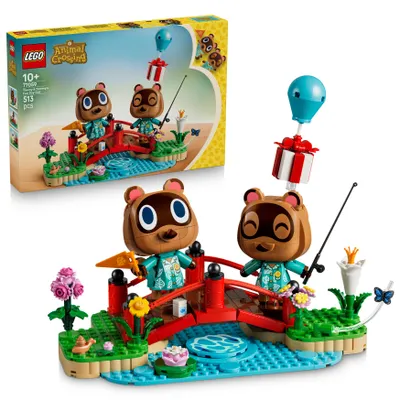 Produktbild von LEGO Animal Crossing Ausflug mit Nepp und Schlepp Spielzeug - Waschbären Figuren mit Zubehör - DIY Kinderzimmer Deko - Gamer Geschenk für Mädchen & Jungs ab 10 Jahren 77059