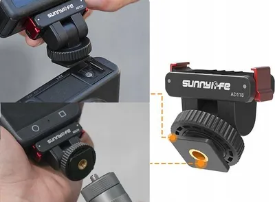Obrázek produktu pro Rychloupínací držák Magnet na ISO + 1/4'' pro Osmo 360 Action 5 Pro 4 3 2 / AD118-D