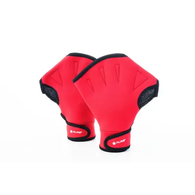 Produktbild von Pure2improve Schwimmhandschuhe Rot M Rot M