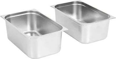 Produktbild von vidaXL Gastronormbehälter 2 Stk. GN 1/1 200 mm Edelstahl