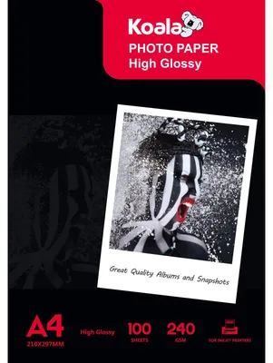 Obrázek produktu pro Inkoustový fotopapír A4, lesklý, 100 listů, 240 g/m², voděodolný, pro inkoustové tiskárny
