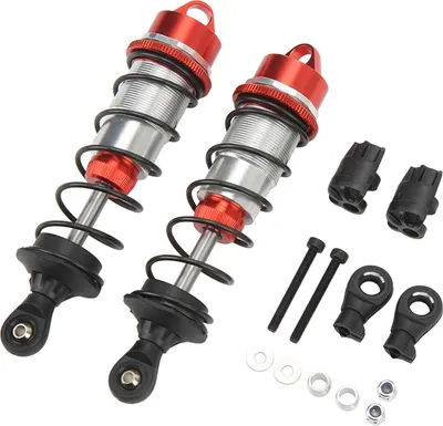 Obrázek produktu pro 2ks RC auto tlumič nárazů Hliníková slitina Vyvažovací pohon Vysoká elasticita RC přední tlumič nárazů pro ARRMA 1/7 1/8 Red