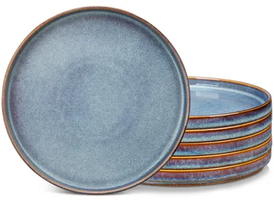 Obrázek produktu pro Omgoods – Sada talířů na jídlo pro 6 osob – průměr 25,5 cm