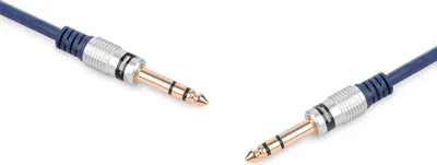 Obrázek produktu pro KABEL jack 6,3 mm STEREO – jack 6,3 mm STEREO VITALCO KABEL jack 6,3 mm STEREO – jack 6,3 mm STEREO VITALCO 1,0 m (MK61)