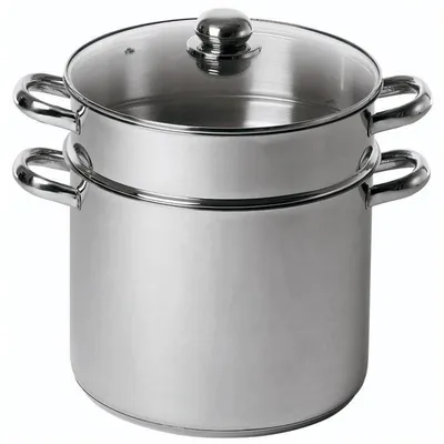 Produktbild von Couscous-Topf - BAUMALU - Für alle Herdarten geeignet, inklusive Induktion - Geradliniger Edelstahl - 20 cm