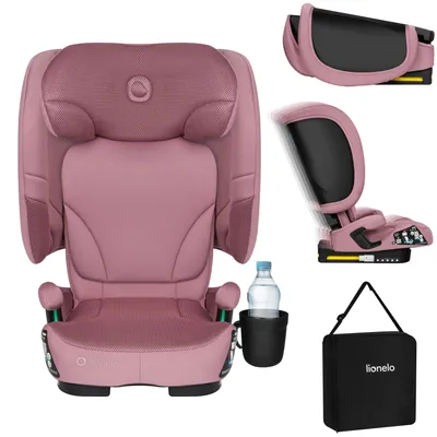 Produktbild von Lionelo Orin i-Size Kindersitz, Reise kindersitz mit 14-fach Kopfstützen- & Rückenlehnenverstellu Rosa