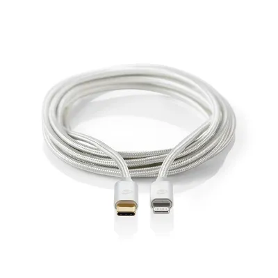 Immagine prodotto di Cavo Lightning | USB 2.0 | Apple Lightning, 8-pin | USB-C™ Maschio | 480 Mbps | Placcato oro | 2,00 m | Rotondo | Intrecciato / Nylon | Alluminio | Scatola con finestra coperta
