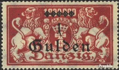 Produktbild von Briefmarken Danzig 1923 Mi 189 mit Falz Aushilfsausgabe