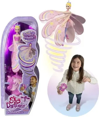 Zdjęcie produktu dla Lalka Latająca Sky Dancers Rainbow Rose, Lansay, Jednorożec Wyrzutnia, Od 6 lat, Bez Baterii