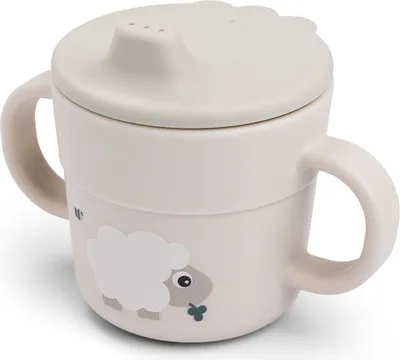 Produktbild von Done by Deer Schnabeltasse Foodie - Tiny Farm - Sand