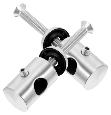 Produktbild von 2 Stück Edelstahl Handlaufverbinder für Treppen und Balkone, runde Metallhalterung, langlebiges Geländerzubehör aus Stahl