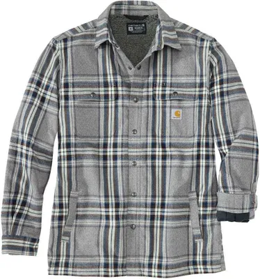 Produktbild von Carhartt FLANNEL SHERPA LINED SHIRT JAC 105430, Farbe:asphalt, Größe:XL
