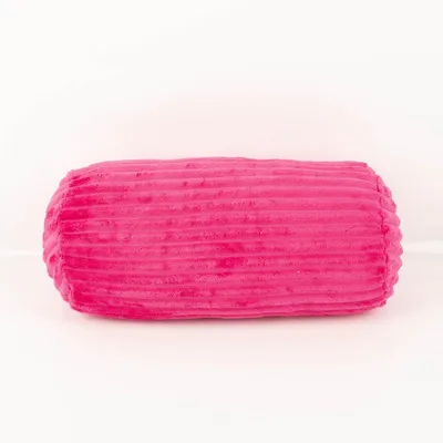 Produktbild von Nackenrolle Cord Plüsch 20x45 cm Pink – Inklusive Füllung