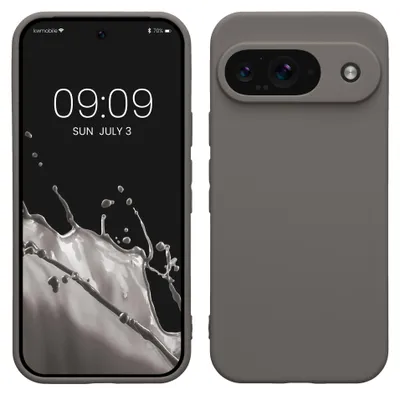 Produktbild von kwmobile Handyhülle für Google Pixel 9 Hülle - weiches Handy Silikon Case - Schutzhülle Cover - Stone Dust