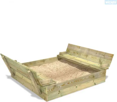 Produktbild von Sandkasten WICKEY Flippey 110x165cm Garten Kinder Sandkiste Spielplatz