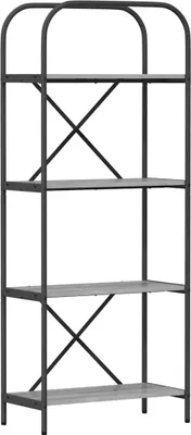 Produktbild von "WINTER SALE" Bücherregal - Standregal - Wohnzimmerschrank - Graues Sonoma 60 x 30 x 146 cm Holzwerkstoff - Lagerregal Bücherregale NEU5809459