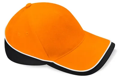 Immagine prodotto di Beechfield - Cappellino da baseball "Teamwear" - Concorso FK2097 (taglia unica) (arancione/nero/bianco)