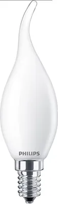 Obrázek produktu pro Philips Matná žárovka typu svíce s tradičním vzhledem 25 W, BA35 E14, 2,2 W, 25 W, E14, 250 lm, 15000 h, Teplá bílá