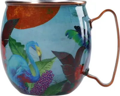 Produktbild von Mikasa Menaje Sarah Arnett Moscow Flamingo 450ml Tasse Mehrfarbig Mehrfarbig One Size