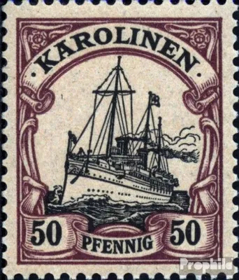 Produktbild von Briefmarken Karolinen (Dt.Kolonie) 1901 Mi 14 mit Falz Schiff Kaiseryacht Hohenzollern