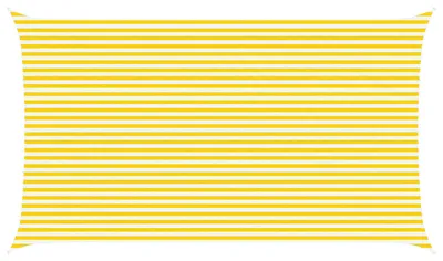 Produktbild von vidaXL Sonnensegel Gelb und Weiß 7 x 4 m 100 % Polyester Oxford